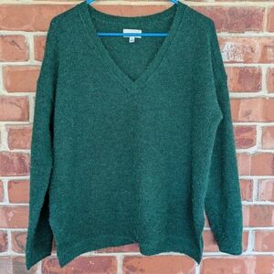 Lucky Brand Green V-Neck Sweater